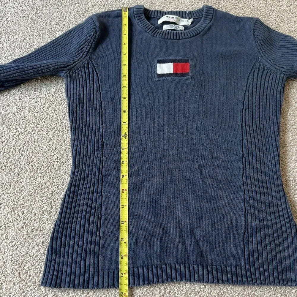Vintage Y2K Tommy Hilfiger Ribber Knit Sweater S - Picture 7 of 7